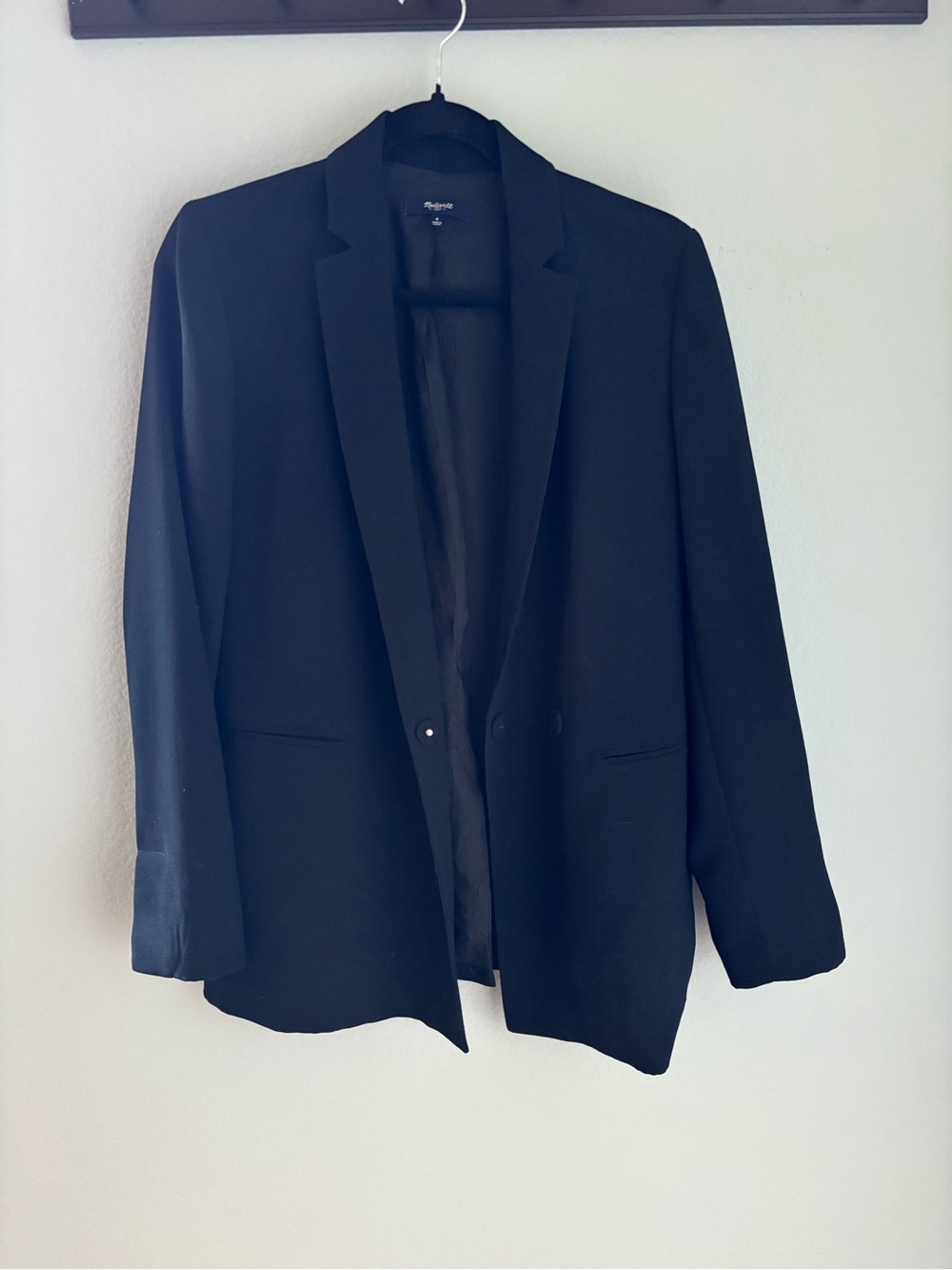 madewell blazer in black, women’s size 6